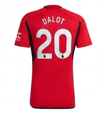 Manchester United Diogo Dalot #20 Replika Hjemmebanetrøje 2023-24 Kortærmet